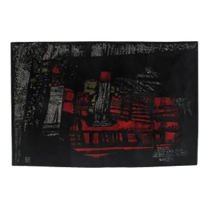 Hand Woven Rug, Signed by Maurice Andre, 1950 French Piece, Limited Edition