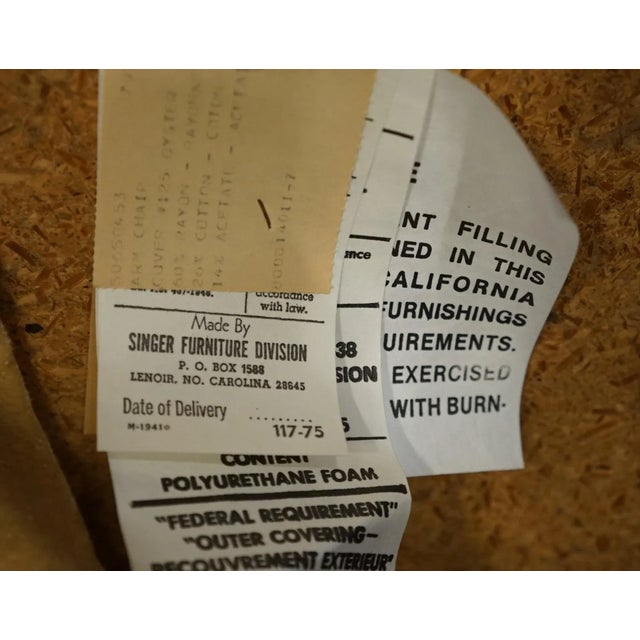 Singer Furniture Solid Pecan Italian Mediterranean Style Cane Back Dining Arm Chair For Sale - Image 11 of 11