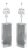 Modern Clear Acrylic and Chrome Table Lamps, Pair For Sale
