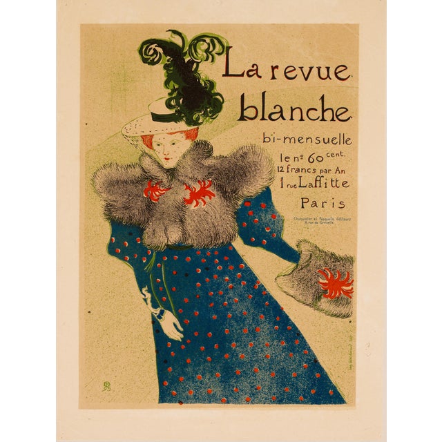 Art Nouveau 1950s La Revue Blanche – Henri De Toulouse-Lautrec For Sale - Image 3 of 3