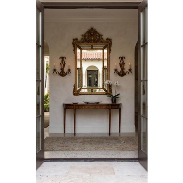 Pair of Vintage Hollywood Regency Gilt Metal 3-Light Sconces For Sale - Image 9 of 12
