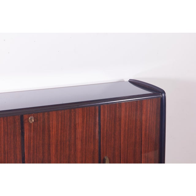 1950s Brass Sideboard Produced by Dassi Italy from Dassi Mobili Moderni For Sale - Image 9 of 16