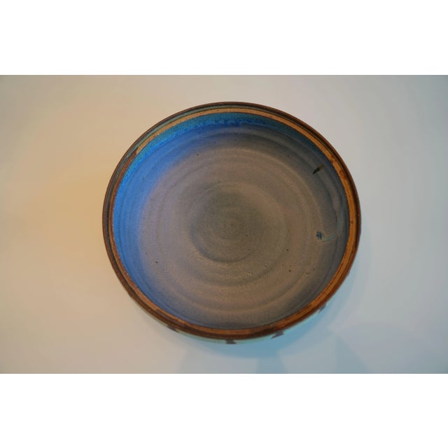 Ceramic 2000s Signed Liz Kinder One of a Kindandmade Pottery Casserole Dish For Sale - Image 7 of 9