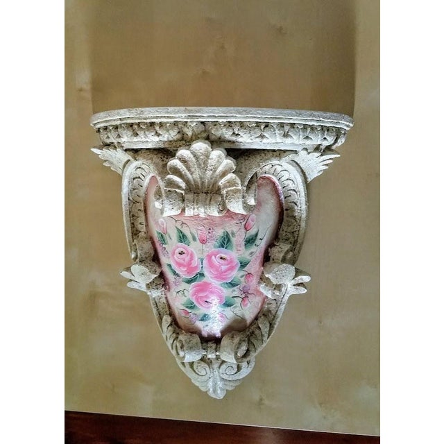 Vintage Shabby Chic Wall Sconce Shelf Chairish