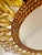 Large Spanish Sunburst Flush Mount in Gilt Metal with Support, 1950 For Sale - Image 6 of 12