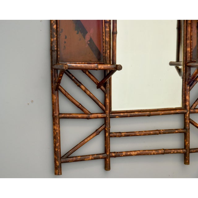 Late 19th Century English Aesthetic Bamboo Framed Mirror For Sale In Detroit - Image 6 of 10