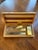 Modern 24k Gold-Plated Five-Piece Desk Set in Wood Presentation Box, 1970s Italy For Sale - Image 3 of 8