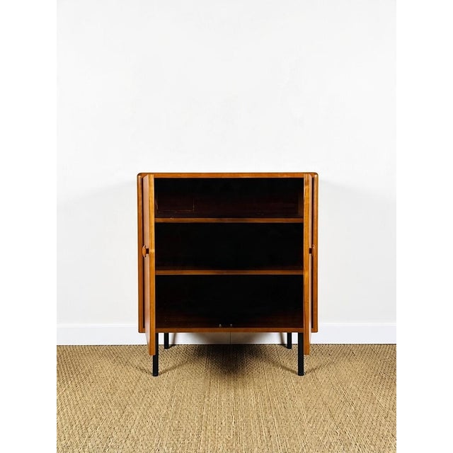 Black Vintage Scandinavian Teak Sideboard, 1960s For Sale - Image 8 of 14