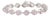 14k Gold Pear Cut 2.74ct Pink Sapphire & Diamond Byzantine Tennis Bracelet For Sale