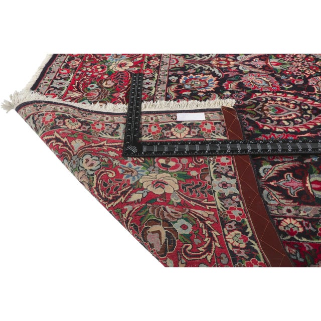 Mid 20th Century Vintage Persian Tekab Bijar Rug With All-Over Design - 9'11 X 10'01 For Sale - Image 5 of 9