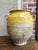 Ceramic Pair Antique Provincial French Yellow Glazed Pottery Confit Pot Urn Vase Vessel For Sale - Image 7 of 13