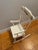 1970s Vintage White Wooden Children’s Nursery Rocking Chair With Black Etching and Music For Sale In New York - Image 6 of 11