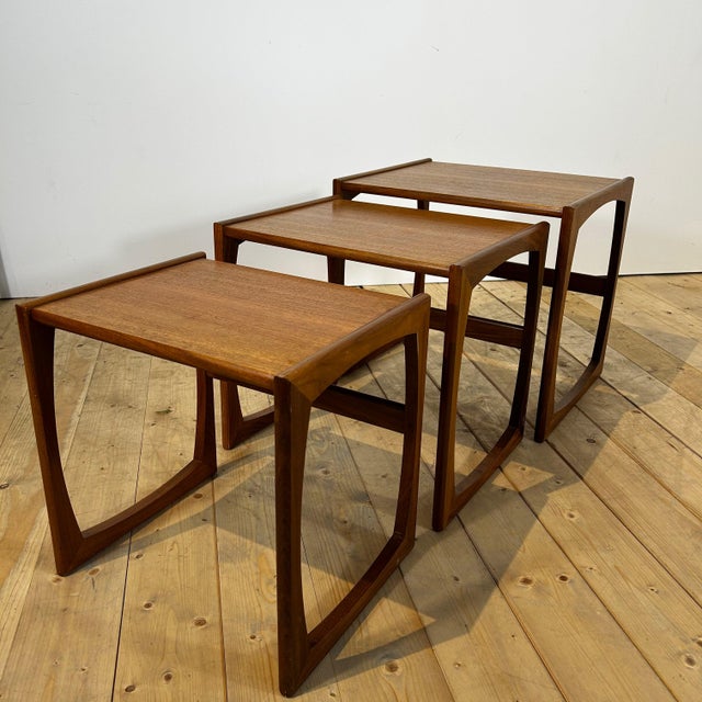 Quadrille Nesting Tables in Teak from G-Plan, 1960s, Set of 3 For Sale - Image 6 of 8