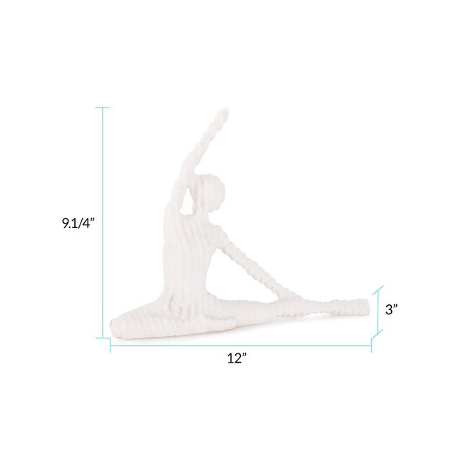 Contemporary Yin Reverse Yoga Pose in Polyresin For Sale - Image 3 of 11