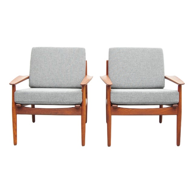 Set of Teak Armchairs by Arne Vodder For Sale