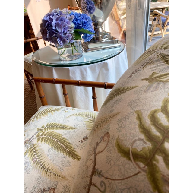 Chinoiserie Style Bamboo Lounge Arm Chairs by Martha Stewart for Bernhardt, a Pair For Sale - Image 17 of 18