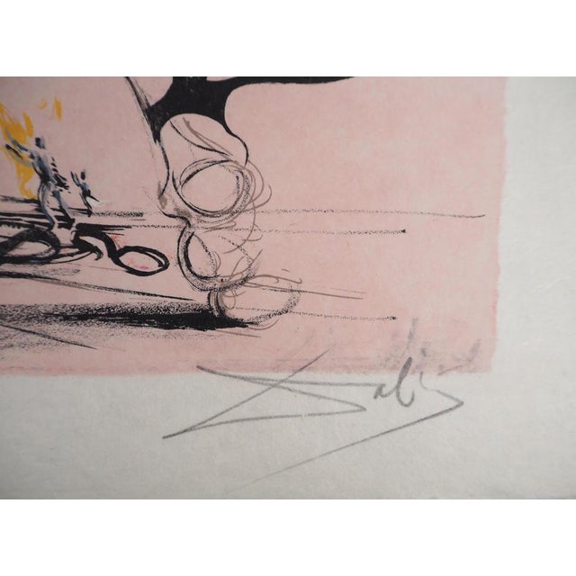 Salvador dali (1904-1989) costumes for tristan fou: flower women, 1970 original lithograph (desjobert workshop) signed in...