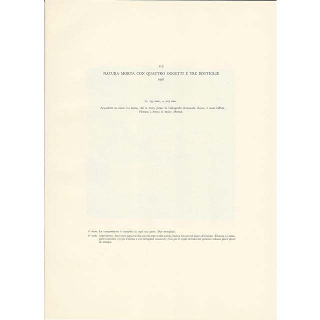 1950s Giorgio Morandi, Still Life with Four Objects and Three Bottles, 1956-1957, Lithograph For Sale - Image 5 of 7