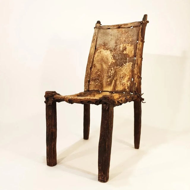 Sculptural Ethiopian Chair, Early 20th Century For Sale - Image 4 of 13