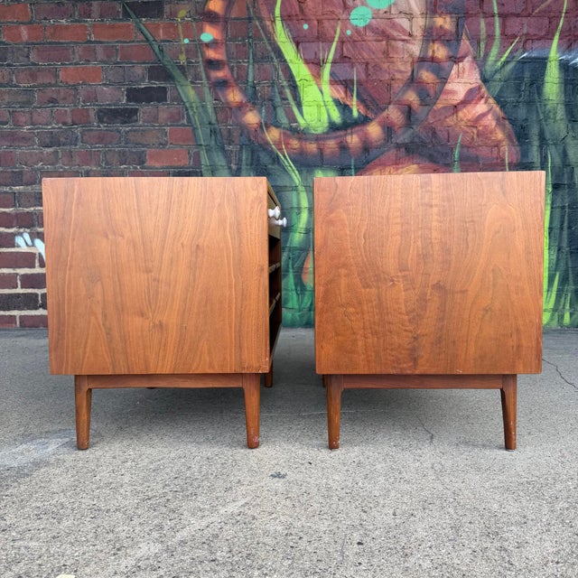 Pair of Mid Century Kipp Stewart for Drexel Declaration End Tables For Sale In Cleveland - Image 6 of 12