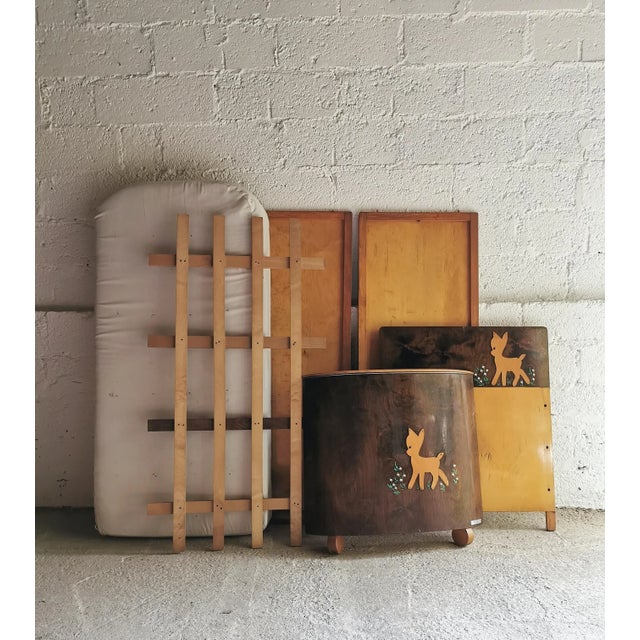 Mid-Century Modern Children's Bed by Bambily, Belgium, 1950s For Sale - Image 15 of 16