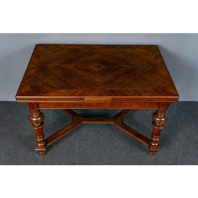 Vintage Wood Dining Table, Late 1800s For Sale - Image 6 of 18