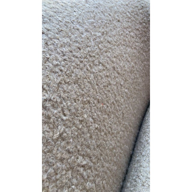 Mid 20th Century Mid Century Modern Karpen Club Chair Newly Reupholstered in Beige Boucle For Sale - Image 5 of 9