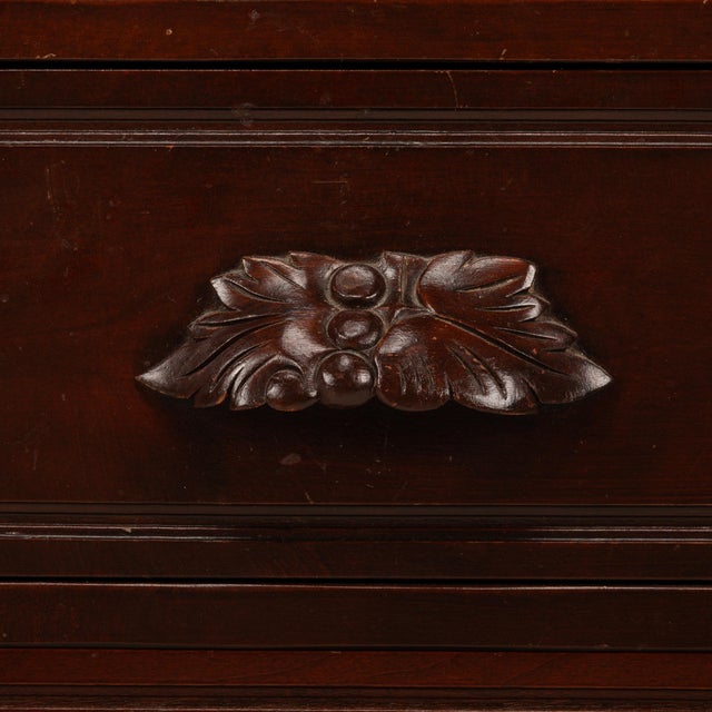 Mid 20th Century Carl Forslund Three Drawer Side Table Chest Nightstands in Cherry - A Pair For Sale In Tampa - Image 6 of 11