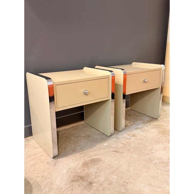 Postmodern Vintage Postmodern Nightstands - A Pair For Sale - Image 3 of 9