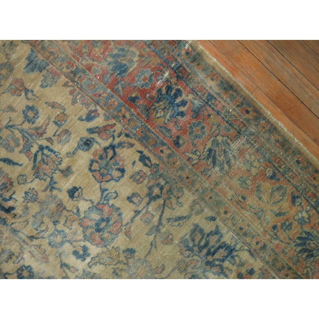 Textile Early 20th Century Persian Kashan Gallery Runner - 4'7" x 16'3" For Sale - Image 7 of 11