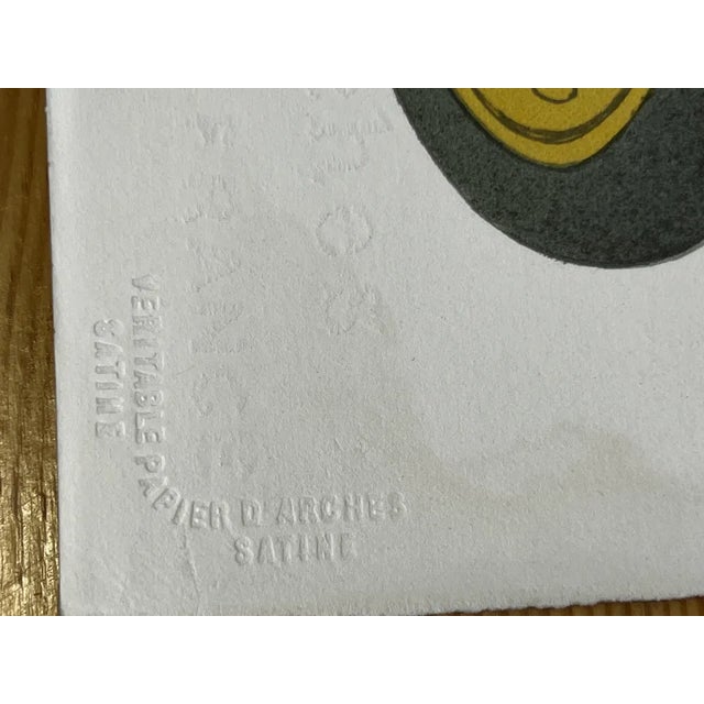 Denis paul noyer, signed lithograph - laperouse restaurant original lithograph on paper with veritable mark papier...