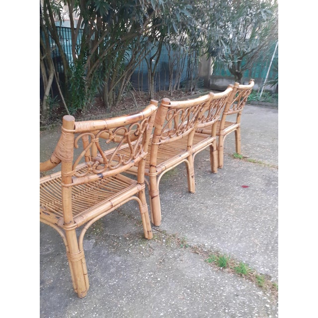 Beige Bamboo Set, 1970s, Set of 3 For Sale - Image 8 of 10