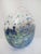 Vintage studio art glass vase by renowned American glass artist, Donald Carlson (American, California/Oregon). Spherical...