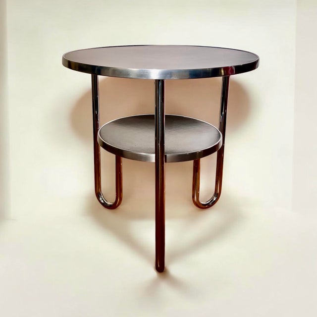 Small Bauhaus Tubular Steel Mod. RC5 Side Table from Mauser Werke, Germany, 1939 For Sale - Image 11 of 13