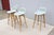 Iskos-Berlin Design Danish Modern Iskos-Berlin for Muuto Leather Fiber Bar Stools Oak Base, Set of 4 For Sale - Image 4 of 18