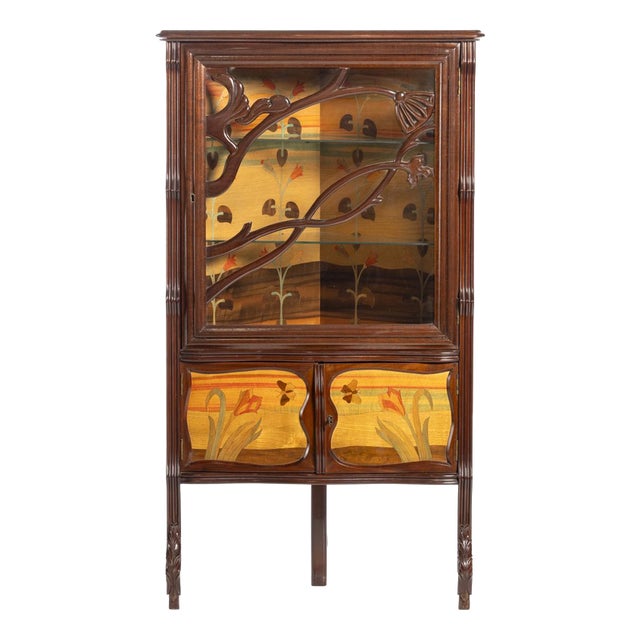 Art Nouveau Display Corner Unit For Sale