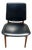 Pair of Danish Modern Teak Dining Chairs With Original Black Vinyl Upholstery, Denmark, Circa 1960s For Sale