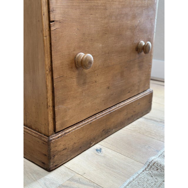 Wood Antique Pine Cabinet For Sale - Image 7 of 12