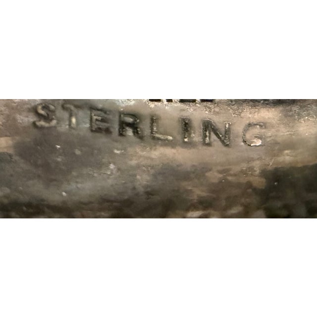 Beautiful antique sterling silver hand mirror by R. Wallace & Sons Mfg. Co. of Wallingford, Connecticut, dating to the...