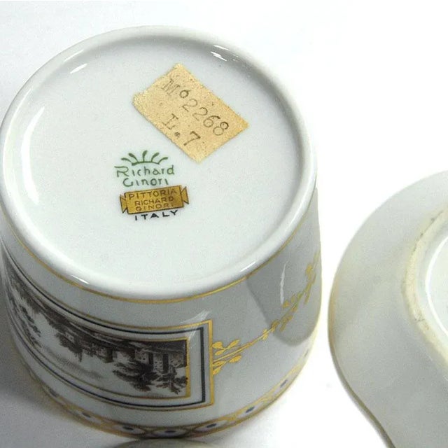 Italian Porcelain Fiesole Set by Richard Ginori, 1960s, Set of 3 For Sale - Image 9 of 12