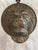 Antique Parisian Style Round Lion's Mask Door Knocker / Lion's Head Door Knocker For Sale - Image 9 of 12