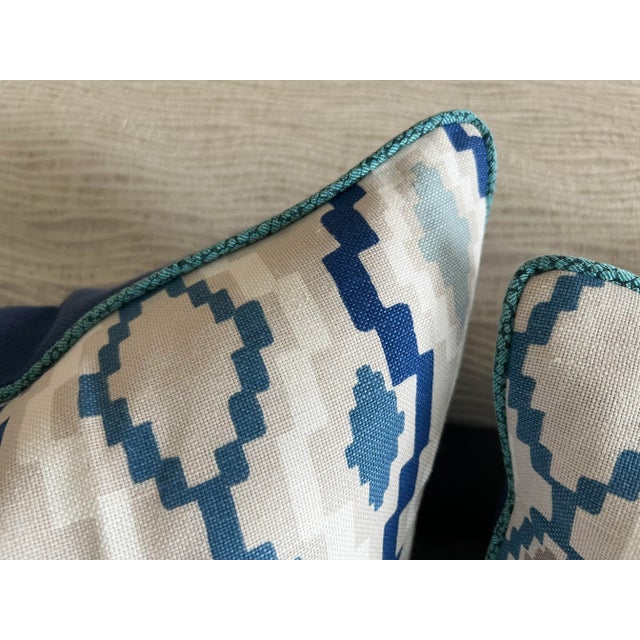 Contemporary Romo & Perennials Geometric Abstract Pillow Covers - a Pair For Sale In Columbia, SC - Image 6 of 7