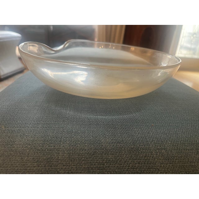 Italian 1980’s Elsa Peretti for Tiffany & Co. Murano Glass Plate 24 Kt Gold, Archimede Seguso For Sale - Image 3 of 8
