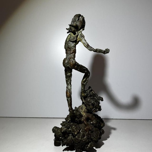 Brown Léon de Pas, Female Nude Sculpture, 1980s, Bronze For Sale - Image 8 of 11