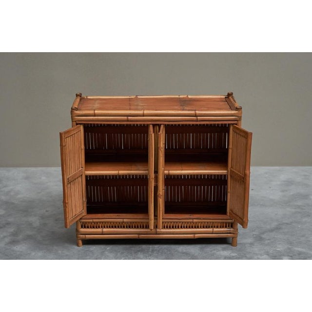 Mid-Century Cabinet in Bamboo, 1960s For Sale - Image 11 of 14