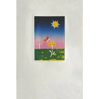 1985 Misha Moracha First Flower Etching For Sale