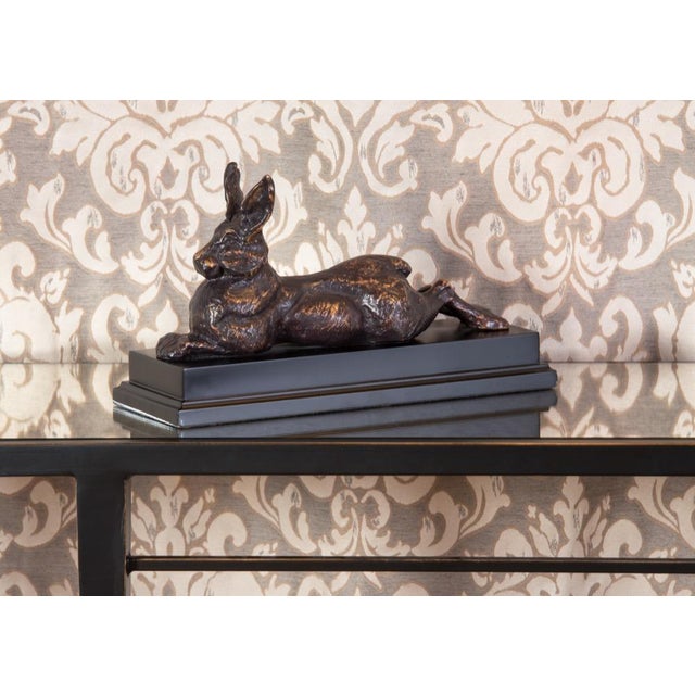 Complete your home decor with this adorable rabbit accent. An antique bronze patina gives this cast alloy rabbit a refined...