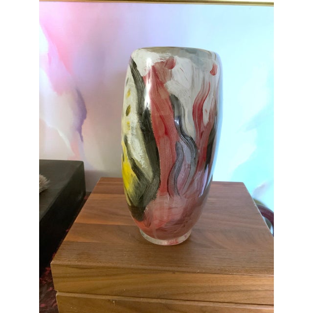 Thor Bueno "Samurai, 1988" Art Glass Vase - Pilchuck Era For Sale - Image 4 of 12