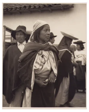 Hanna Seidel, Ecuadorian Woman, Black and White Photograph, 1960s