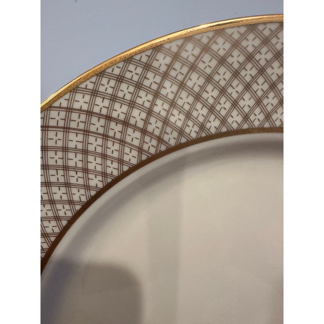 Mid-Century Modern 1970s Fitz and Floyd "Dynasty" Dinner Plates, 7 For Sale - Image 3 of 6